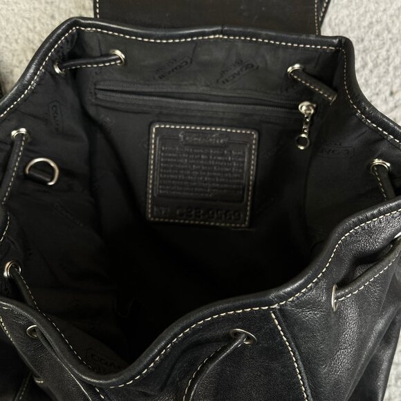 Vintage Coach Legacy Mini Black Backpack Bag #9569 - Picture 5 of 12